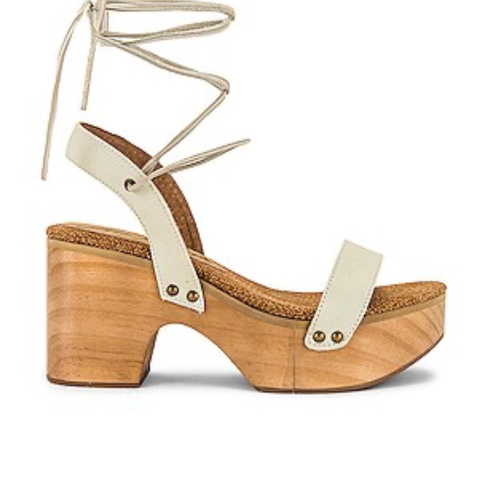 Free People Aurora Wrap Clogs in White